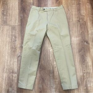 Brooks Brothers Advantage Chino Mens 33x32 Tan Brown Milano Cotton Pants